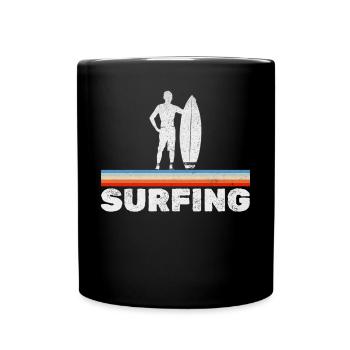 Surfeur Man Surfer - Mug uni - noir - Devant