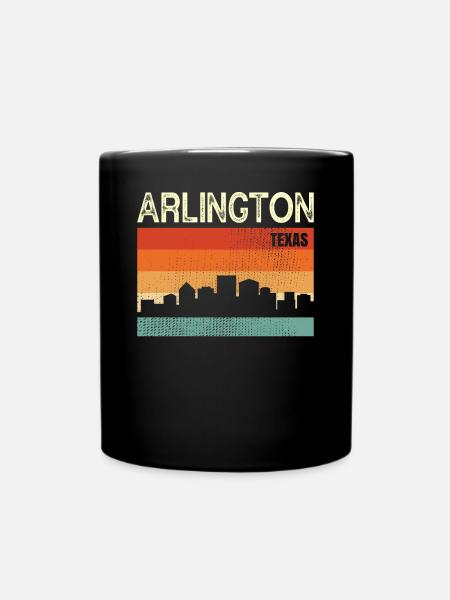 Arlington Texas - Tasse einfarbig - Schwarz