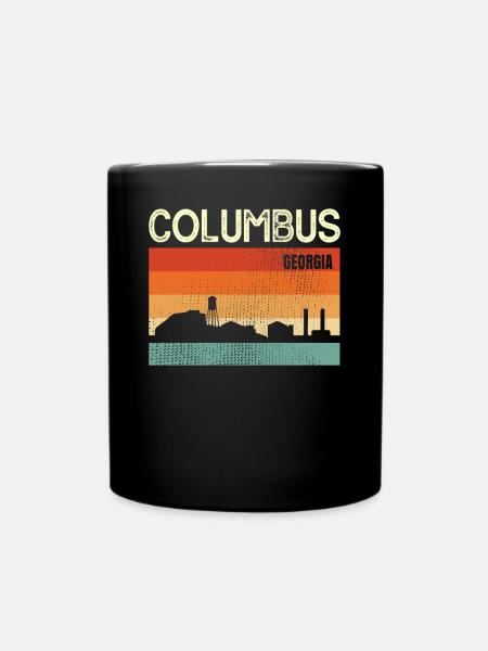 Kolumbus Georgia - Tasse einfarbig - Schwarz