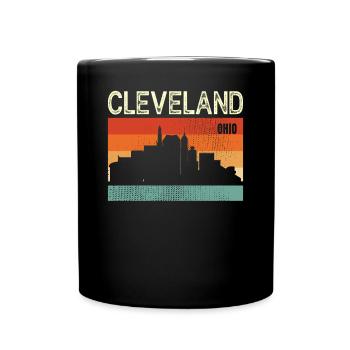 Cleveland Ohio - Full Colour Mug - black - Front