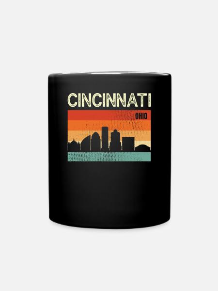 Cincinnati, Ohio - Tasse einfarbig - Schwarz