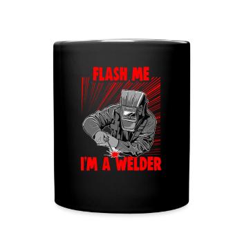 Conception de slogan de soudeur pour les métallurgistes - Mug uni - noir - Devant