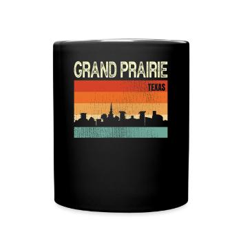 Grand Prairie Texas - Tasse einfarbig - Schwarz - Vorne