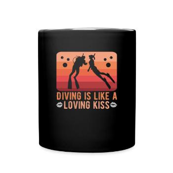 Instructeur de conception de plongée sous-marine Snorkeling - Mug uni - noir - Devant