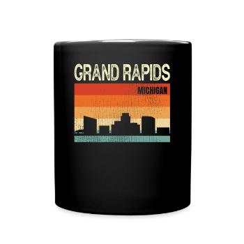 Grand Rapids Michigan - Tasse einfarbig - Schwarz - Vorne