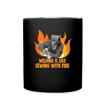 Conception de slogan de soudeur pour les métallurgistes - Mug uni - noir - Devant