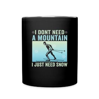 Skieurs de fond biathlon de fond - Mug uni - noir - Devant