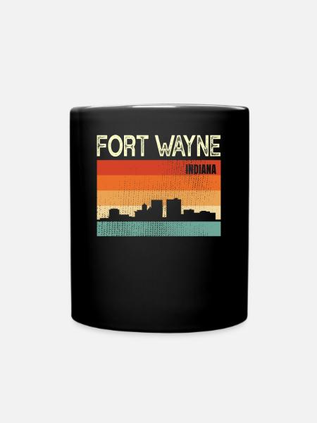 Fort Wayne Indiana - Tasse einfarbig - Schwarz