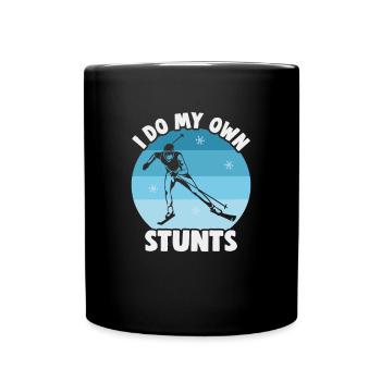 Skieurs de fond biathlon de fond - Mug uni - noir - Devant