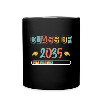 Classe de 2035 Premier jour d’école Grandir avec moi - Mug uni - noir - Devant