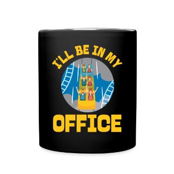 Montagnes russes je serai dans mon - Mug uni - noir - Devant