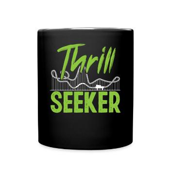 Montagnes russes Thrill Seeker - Mug uni - noir - Devant