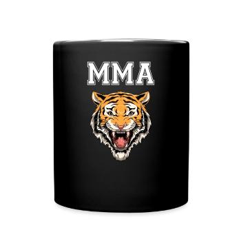 MMA-Tiger - Tasse einfarbig - Schwarz - Vorne