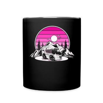 Camping Camper Campen - Full Colour Mug - black - Front