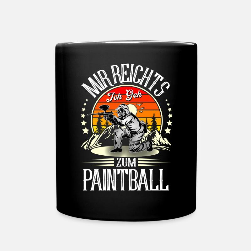 Paintball - Tasse einfarbig - Schwarz