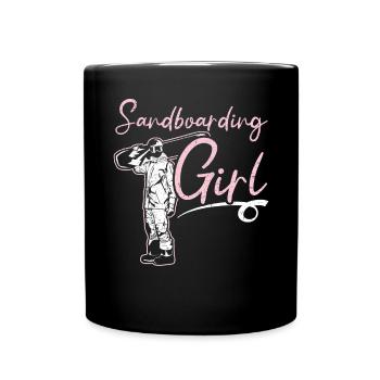 Sandboarding Girl Sanboarder Boardsport Sandboard - Full Colour Mug - black - Front