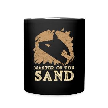 Master Of The Sand Sandboard Sandboarding - Full Colour Mug - black - Front