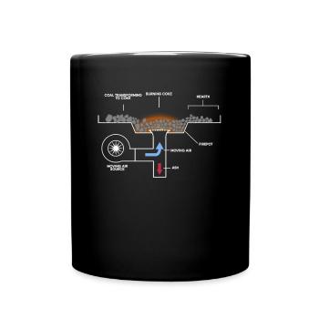 Schmied Schmiede Amboss Metallbauer Metall - Tasse einfarbig - Schwarz - Vorne