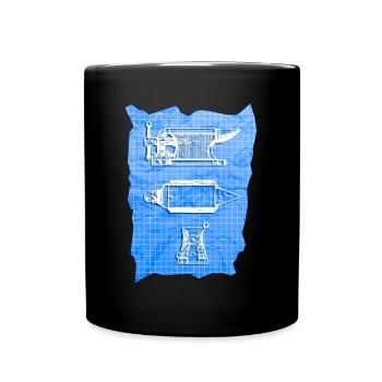 Schmied Schmiede Amboss Metallbauer Metall - Tasse einfarbig - Schwarz - Vorne