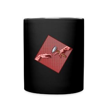 Schmied Schmiede Amboss Metallbauer Metall - Tasse einfarbig - Schwarz - Vorne