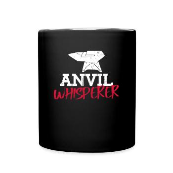 Ambossflüsterer - Schmied Schmiede Metall - Tasse einfarbig - Schwarz - Vorne