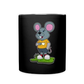 Tasse de souris - Mug uni - noir - Devant