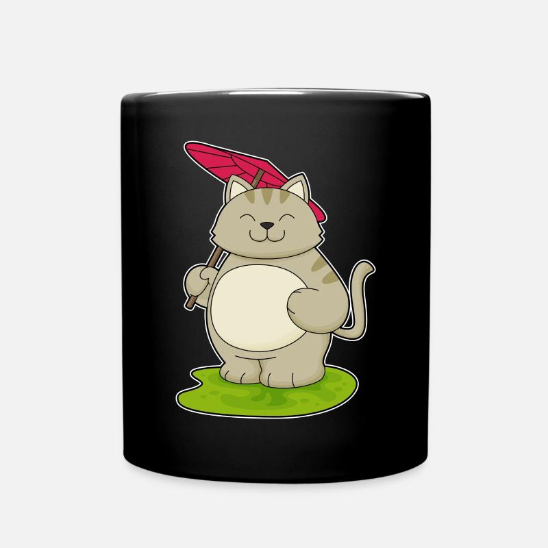Parapluie pour chat - Mug uni - noir