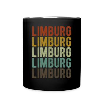 Limburg Stadt Retro Vintage - Tasse einfarbig - Schwarz - Vorne