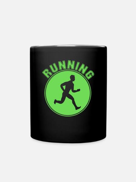 Joggen - Tasse einfarbig - Schwarz
