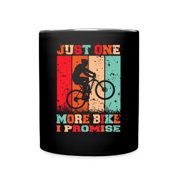 Il ne reste plus qu’un seul vélo, promis - Mug uni - noir - Devant