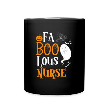 FaBOOlous Nurse Nurse T-Shirt Gift - Full Colour Mug - black - Front