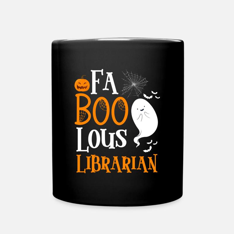 FaBOOlous Librarian Bibliothekarin Shirt - Tasse einfarbig - Schwarz