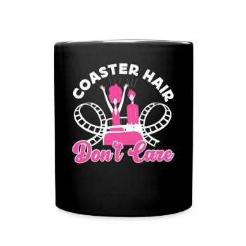 Roller Coaster Girl Coaster Hair - Tasse einfarbig - Schwarz - Vorne