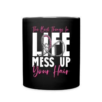 Roller Coaster Girl The Best - Tasse einfarbig - Schwarz - Vorne