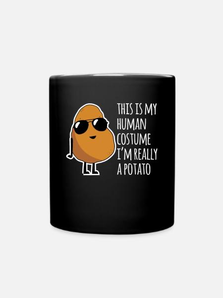 This Is My Human Costume Shirt Geschenk - Tasse einfarbig - Schwarz