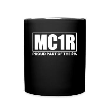 MC1R fier d’une partie des 2% - Mug uni - noir - Devant
