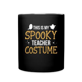 C’est ma chemise de costume de professeur effrayante Halloween - Mug uni - noir - Devant