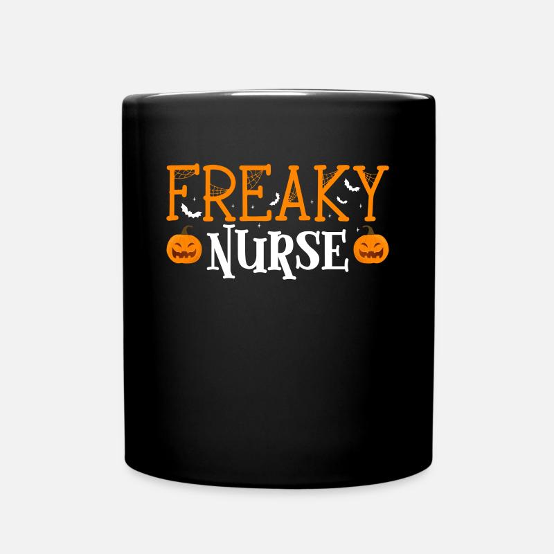 Freaky Nurse Krankenschwester Shirt Geschenk - Tasse einfarbig - Schwarz