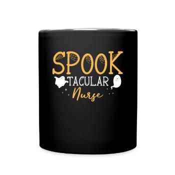Spook Tacular Nurse Krankenschwester Shirt - Tasse einfarbig - Schwarz - Vorne
