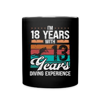 31 Idée d’anniversaire Plongée sous-marine Plongeur de 31 ans - Mug uni - noir - Devant