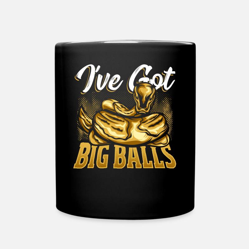 Banana Ball Python Design Für Einen Königlichen - Tasse einfarbig - Schwarz