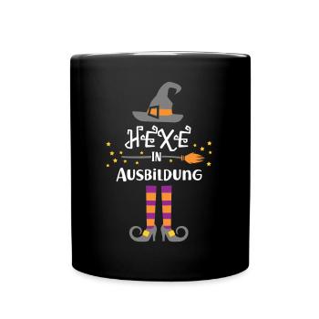 Hexe Hexen Halloween Outfit für Mädchen Hexerei - Tasse einfarbig - Schwarz - Vorne