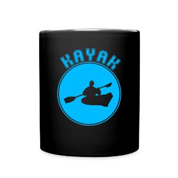 Kanu - Tasse einfarbig - Schwarz - Vorne