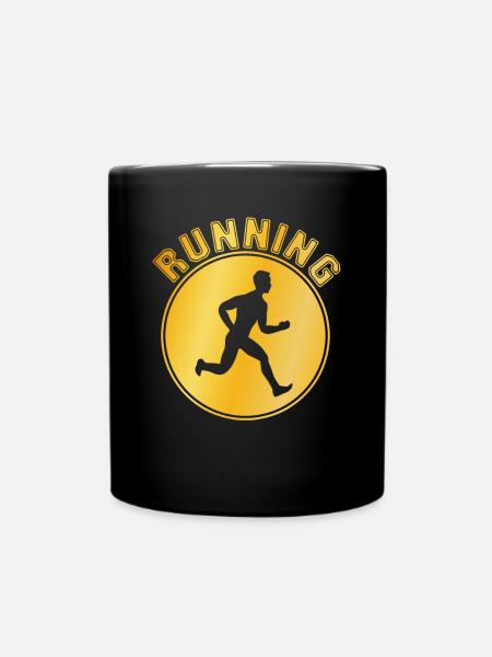 Joggen - Tasse einfarbig - Schwarz