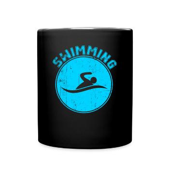 Nager - Mug uni - noir - Devant