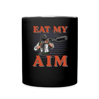 Zocker Gamer Winner Chicken Dinner Battle - Tasse einfarbig - Schwarz - Vorne