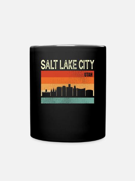 Salt Lake City Utah - Mug uni - noir