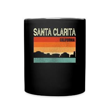 Santa Clarita California - Full Colour Mug - black - Front