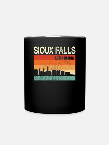Sioux Falls Süd dakota - Tasse einfarbig - Schwarz