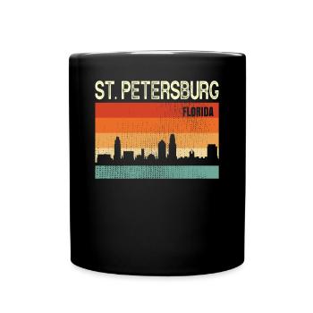 St Petersburg Floride - Mug uni - noir - Devant